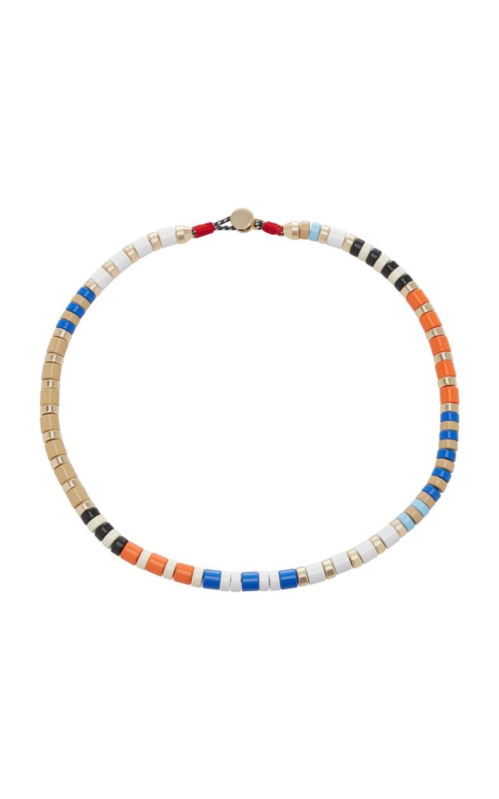Roxanne Assoulin Stadium Gold-tone And Enamel Necklace