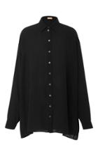 Michael Kors Collection Oversized Silk Georgette Shirt
