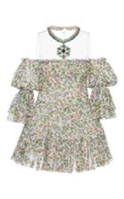 Giambattista Valli Off The Shoulder Floral Print Mini Dress