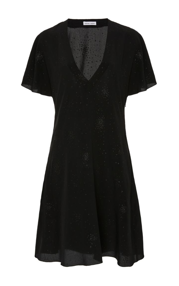 Tomas Maier V-neck Mini Dress