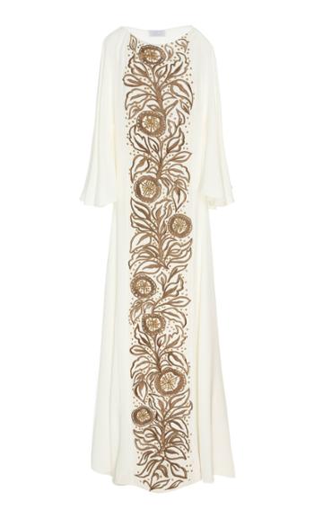 Amelia Brown Tree Of Life Embroidered Caftan