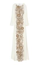 Amelia Brown Tree Of Life Embroidered Caftan