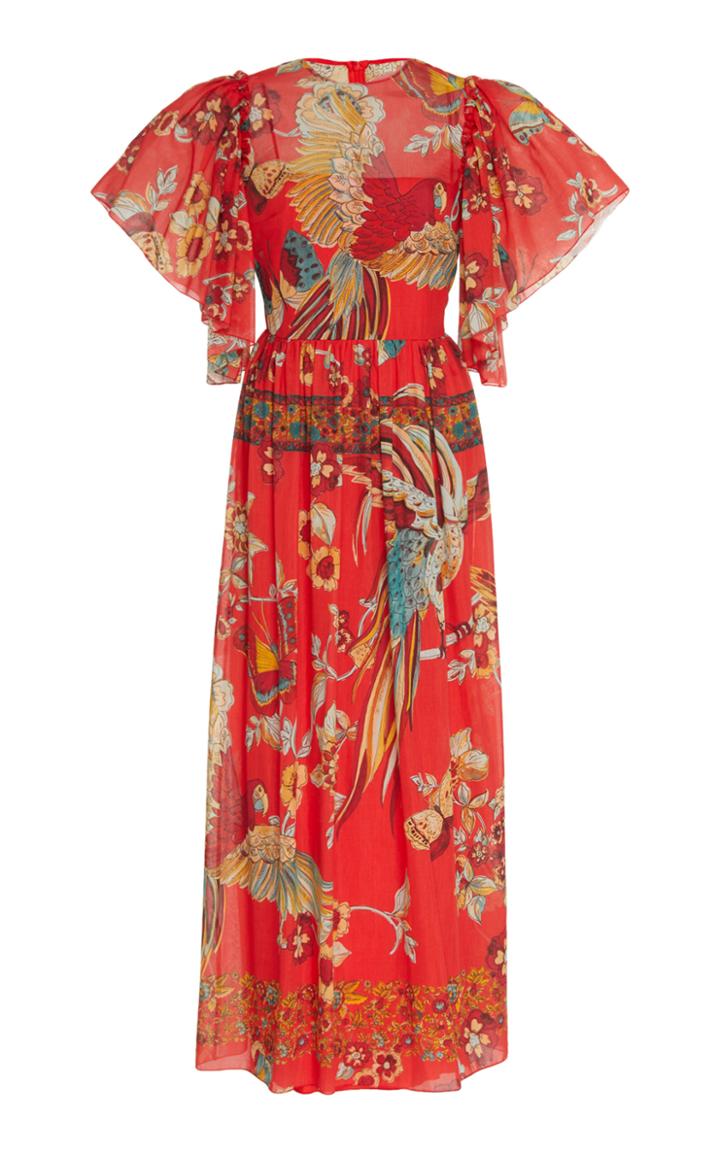 Moda Operandi Red Valentino Printed Georgette Dress Size: 36
