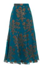 Moda Operandi Andrew Gn Embellished Floral Fil Coup Silk-blend Top