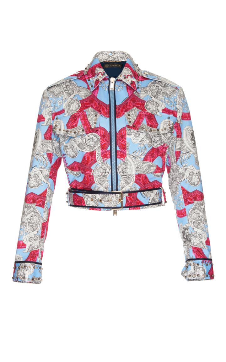 Versace Stud Embellished Jacket