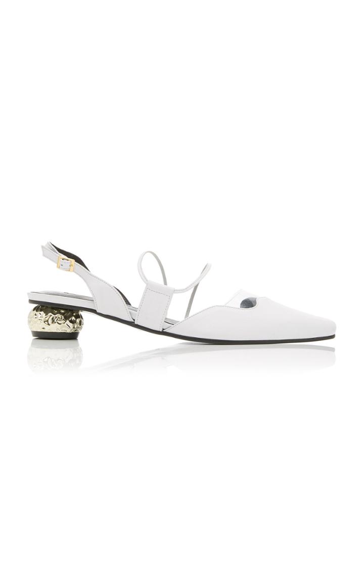 Yuul Yie Zili Pvc-trimmed Leather Pumps