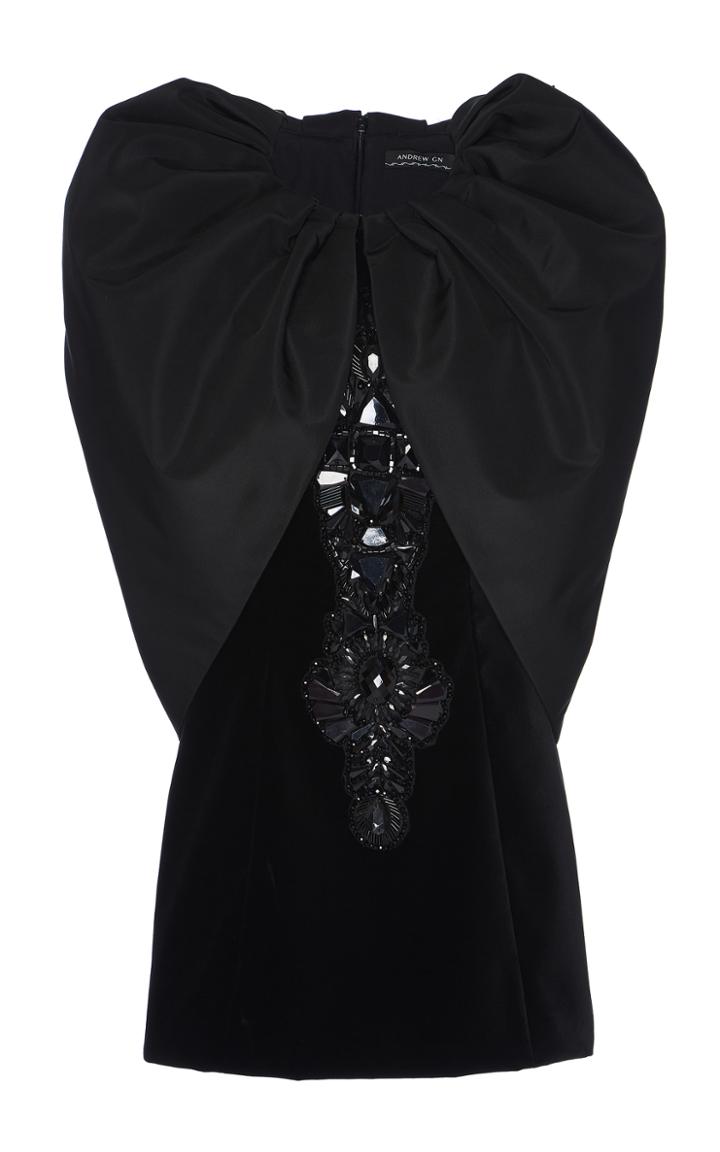 Andrew Gn Cape Mini Dress