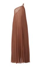Moda Operandi Valentino Asymmetric Pleated Wool-blend Dress