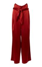 Nanushka Marie Tech Satin High Waisted Pant