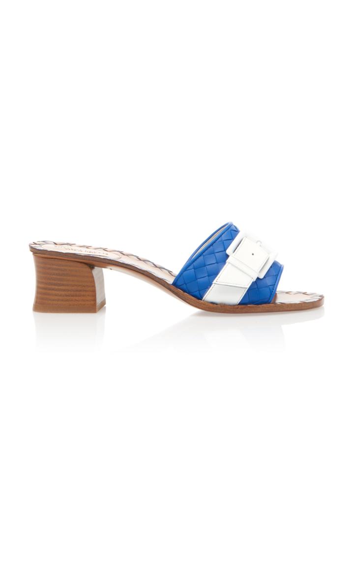 Bottega Veneta Block Heel Belted Leather Sandals