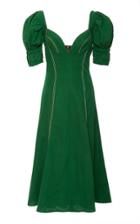 Andres Otalora Valdehoyos Linen Midi Dress