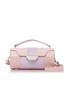 Balmain Polochon Scarabee Leather And Suede Bag