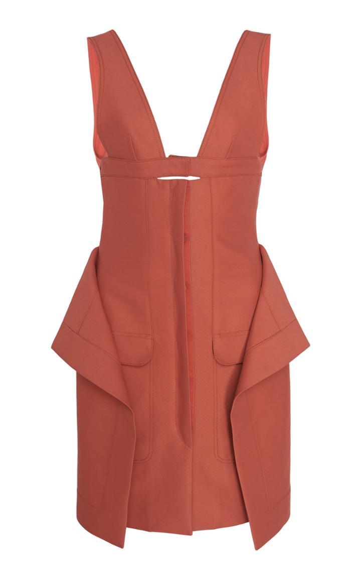 Jacquemus Button-front Layered-hem Mini Dress