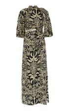 Johanna Ortiz Tropical Mola Printed Silk Maxi Dress