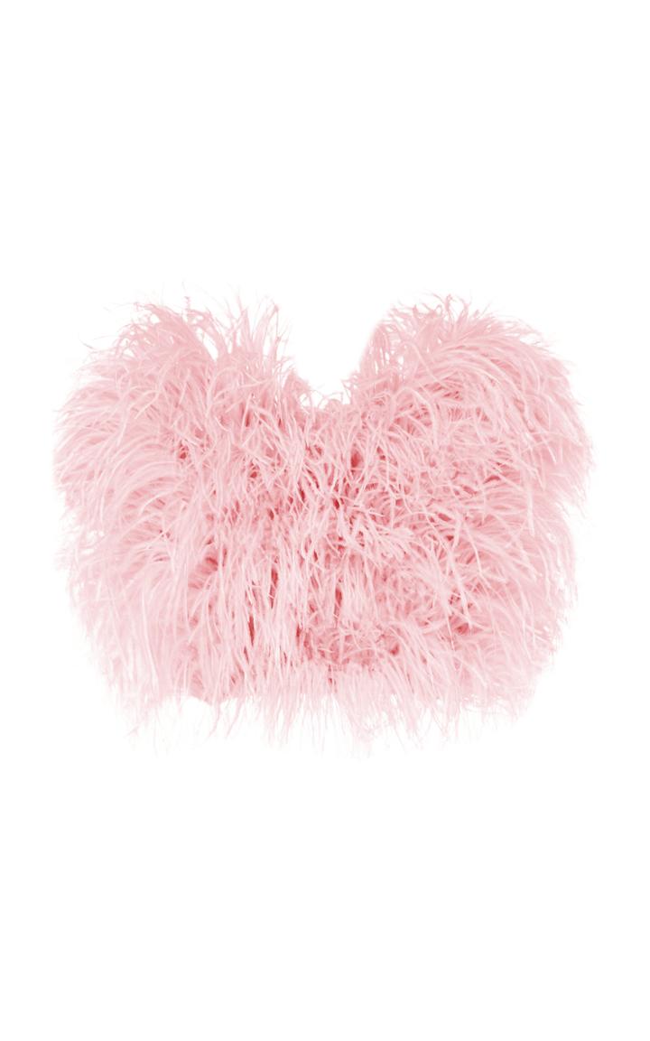 Attico Feather-embroidered Top