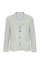 Thom Browne Unconstructed Striped Wool-blend Sport Coat