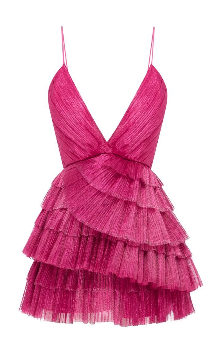 Alice Mccall Don't Be Shy Pleated Shell Dress