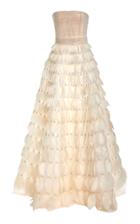 J. Mendel Feathered Silk Gown