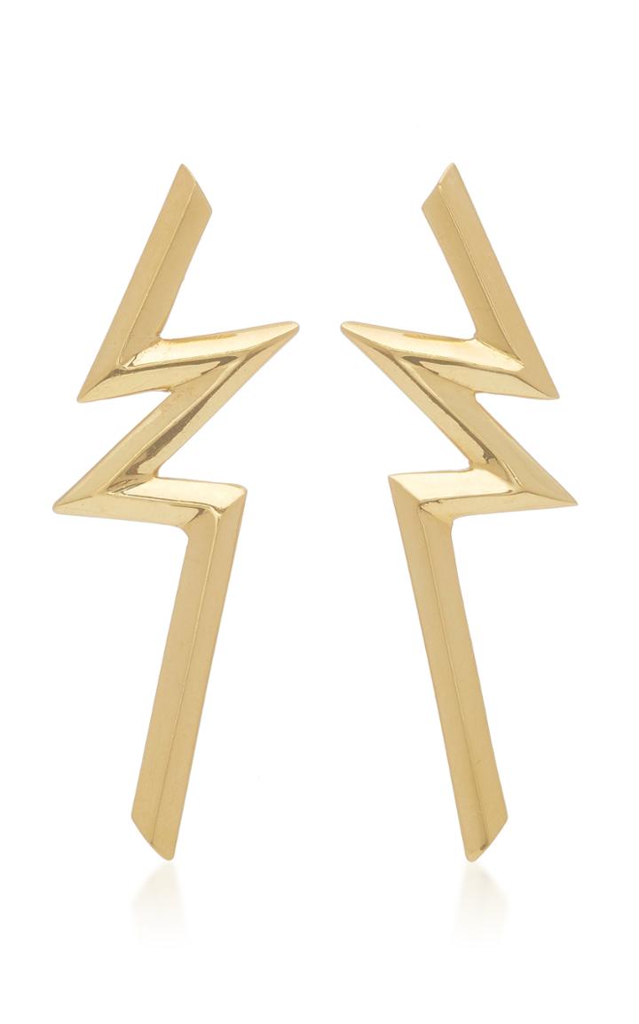 Ralph Masri 18k Gold Bolt Earring