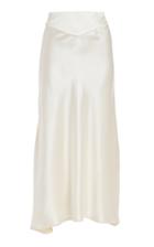 Moda Operandi Markarian Aveline Crepe Back Satin Midi Skirt W Crochet