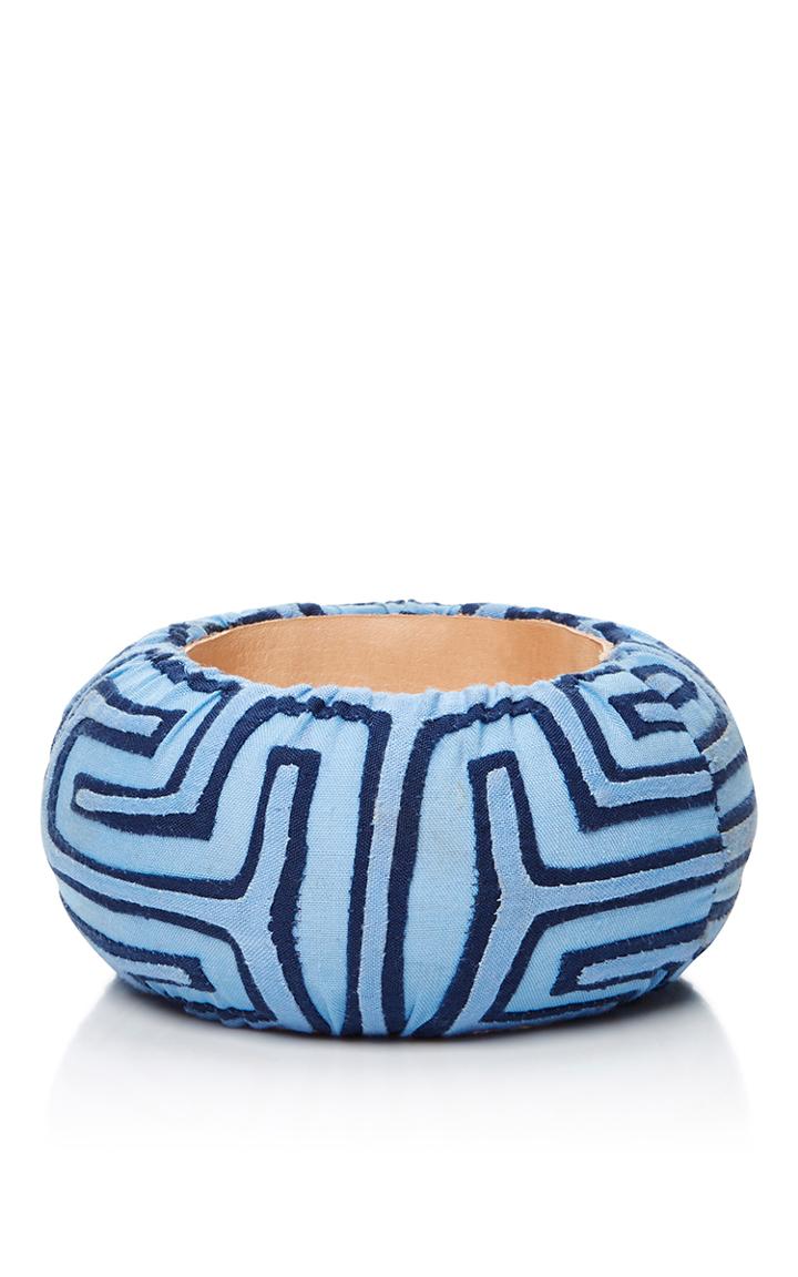 Mola Sasa Blue Cuff Bangle