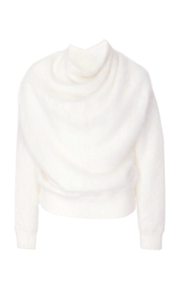 Yeon Naomi White Angora Sweater