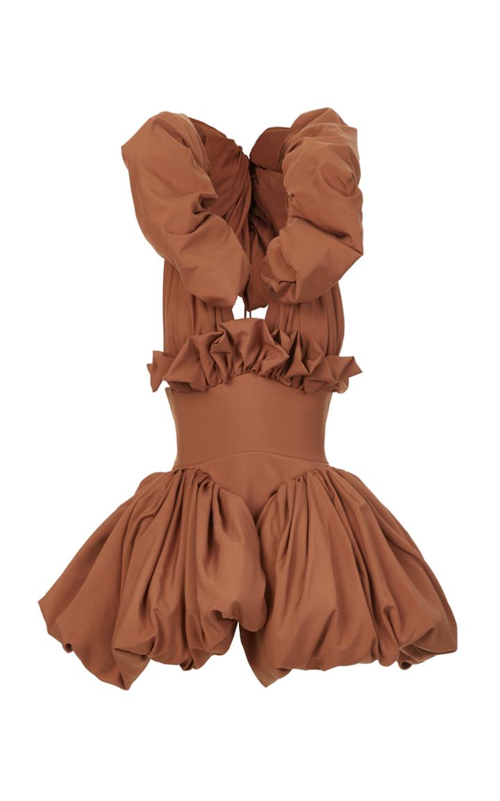 Maticevski Muguet Ruched Bodice Top