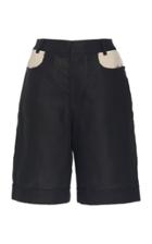 Moda Operandi Albus Lumen Lumen High-rise Linen Shorts Size: 10