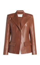 Moda Operandi Alexandre Vauthier Single Breasted Leather Blazer