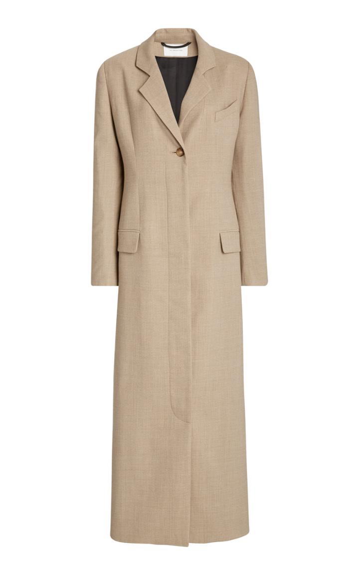 La Collection Modesty Crepe Wool Blazer Dress