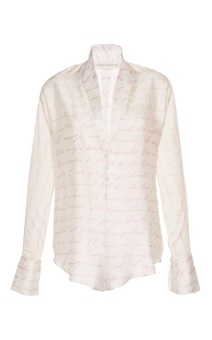 Sandra Mansour Lapetus Crepe Satin Shirt