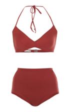 Three Graces London Hanna High Waisted Bikini Set