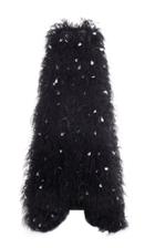 Oscar De La Renta Feather Embellished Full Gown