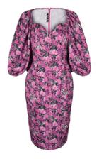 Rotate Irina Blouson Sleeve Printed Dress