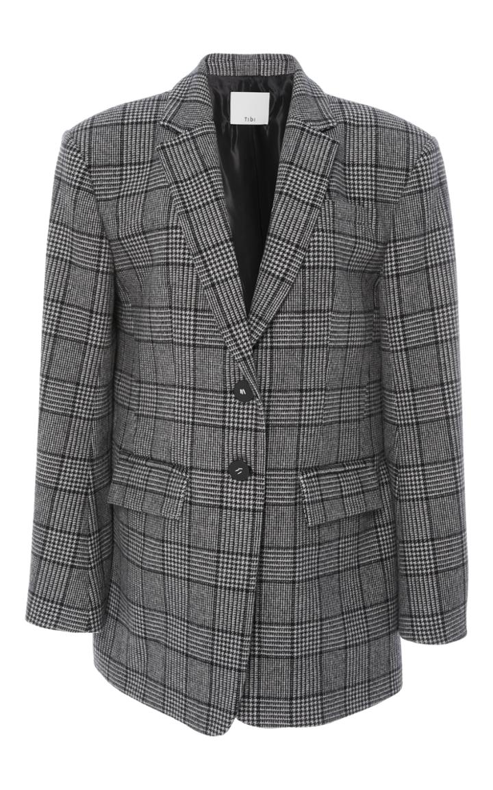 Tibi Aldridge Tweed Oversized Blazer
