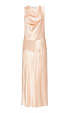 Moda Operandi Marina Moscone Draped Satin Dress Size: 2
