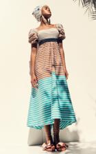 Moda Operandi Silvia Tcherassi Blaine Mixed-striped Cotton Midi Dress