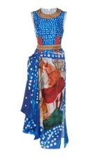 Marni Sleeveless Printed Silk Midi Dress