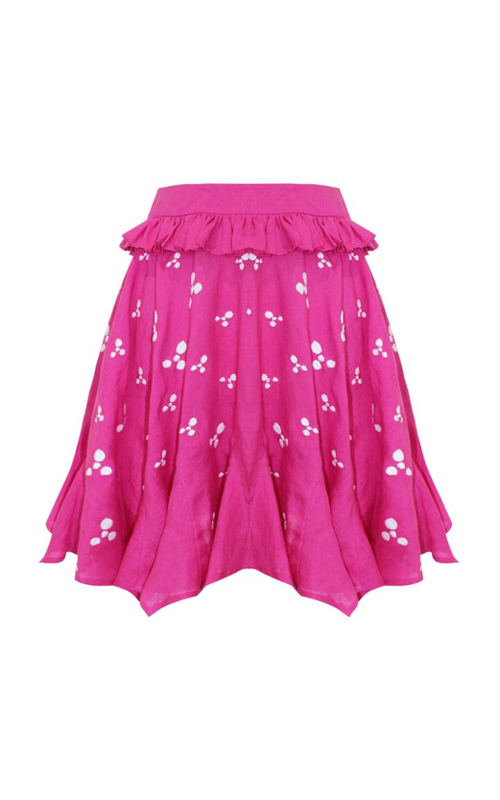 All Things Mochi Karen Linen Mini Skirt