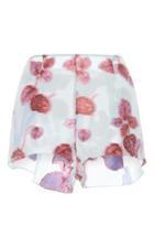 Luisa Beccaria Floral Embroidered Shorts