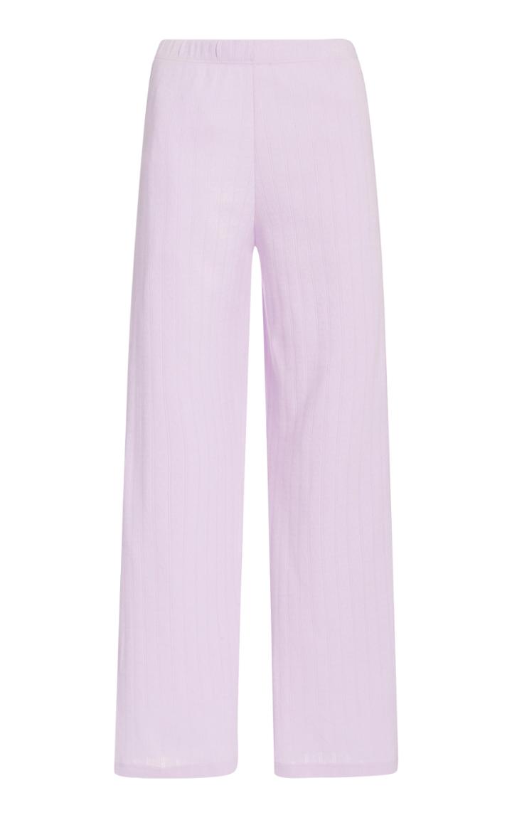 Leset Striped Cotton Wide-leg Pants