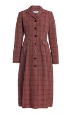 Moda Operandi Molly Goddard Karolina Plaid Cotton-blend Coat