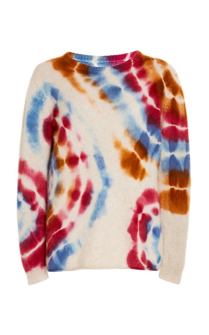Moda Operandi The Elder Statesman Magic Ring-dyed Foxy Cashmere Sweater