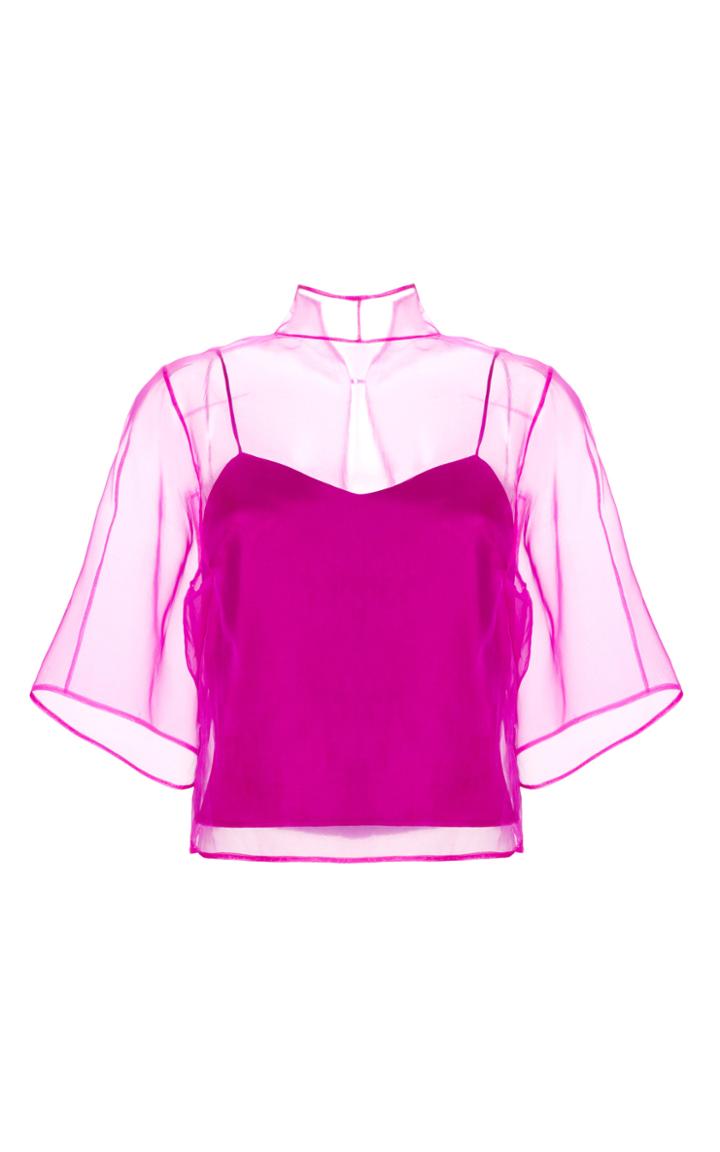 Barbara Casasola Organza Reversible Top