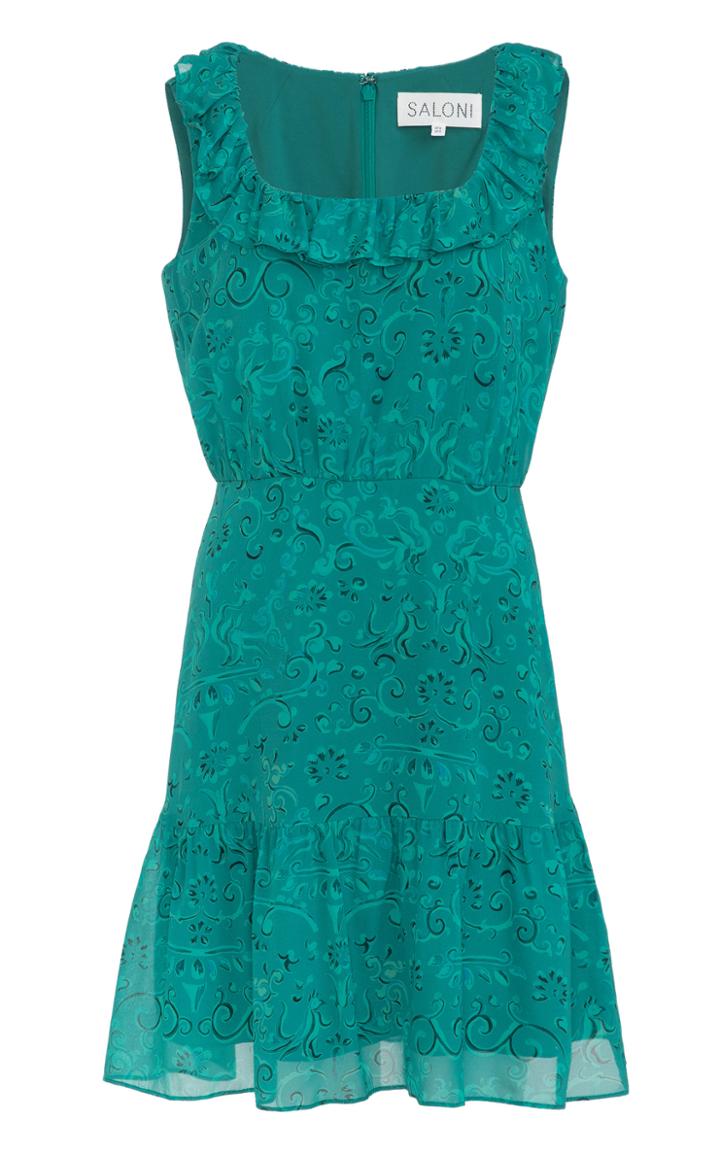 Moda Operandi Saloni Misha Silk-georgette Short Dress