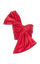 Reem Acra Twisted Off The Shoulder Top