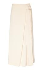 Rejina Pyo Ellis Wrap-effect Belted Crepe Midi Skirt