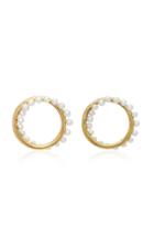 Yvonne Leon Cameleon 18k Gold Pearl Earrings