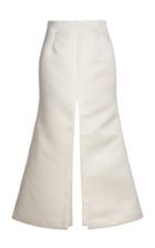 Moda Operandi A.w.a.k.e. Mode Split-hem Bonded Satin A-line Maxi Skirt