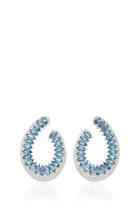 Hueb 18k White And Topaz Gold Mirage Earrings